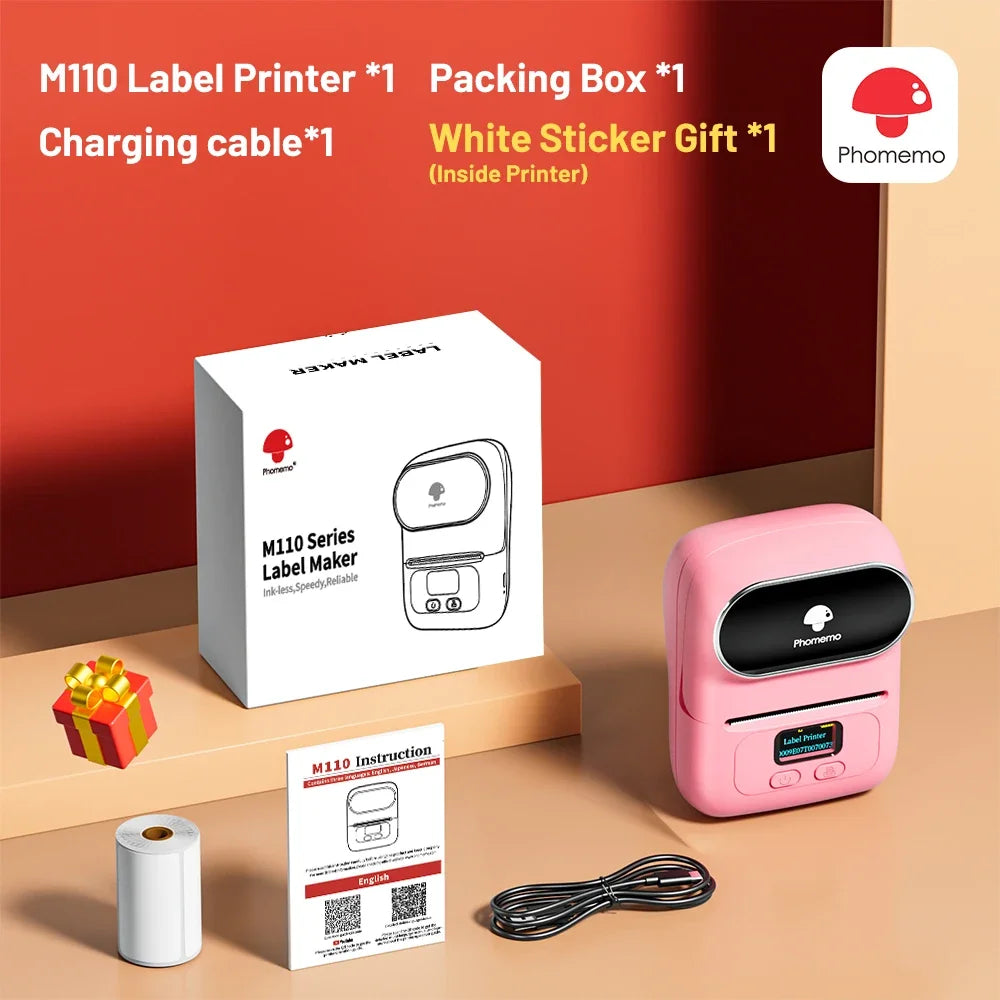 Phomemo M110 Portable Label Printer – Inkless Thermal Printing