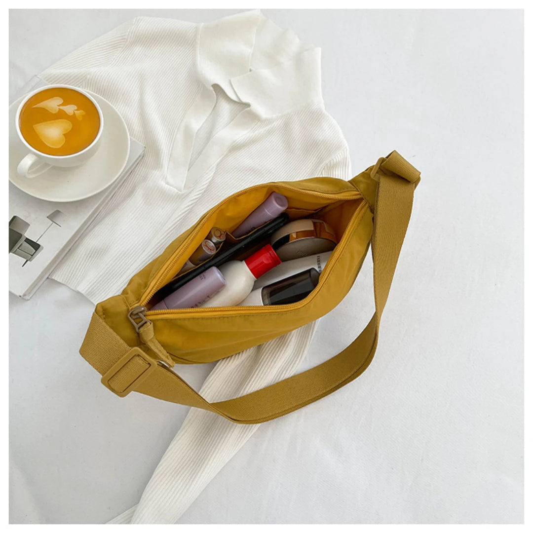 Casual Canvas Shoulder Bag – Large Capacity Crossbody Tote