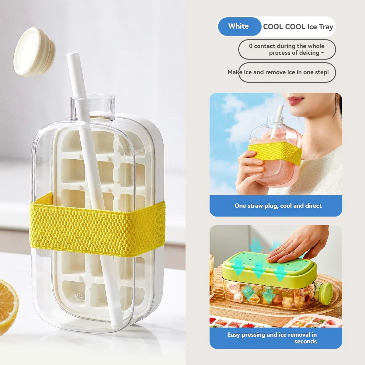 Fruit Infuser Juice Bottle with Strainer & Drinking Spout