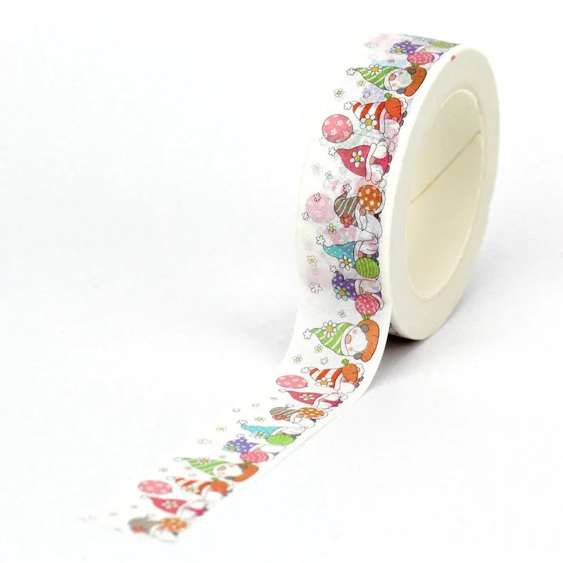 Cute Cartoon Washi Tape – Decorative Adhesive Roll (10M)
