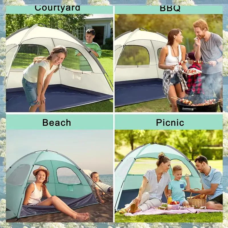 Windproof Portable Beach Tent