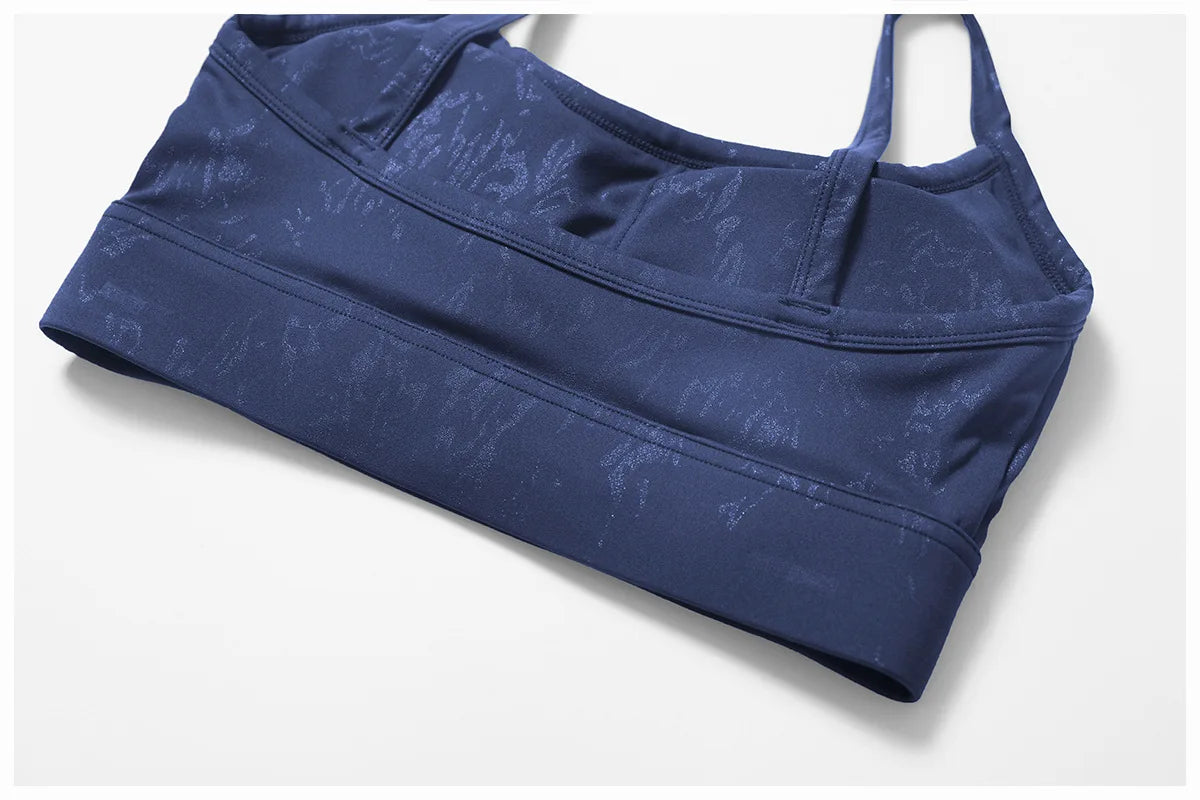 Printed Breathable Sports Bra – Sweat-Absorbing Padded Top for Yoga & Running (Multi Colors)