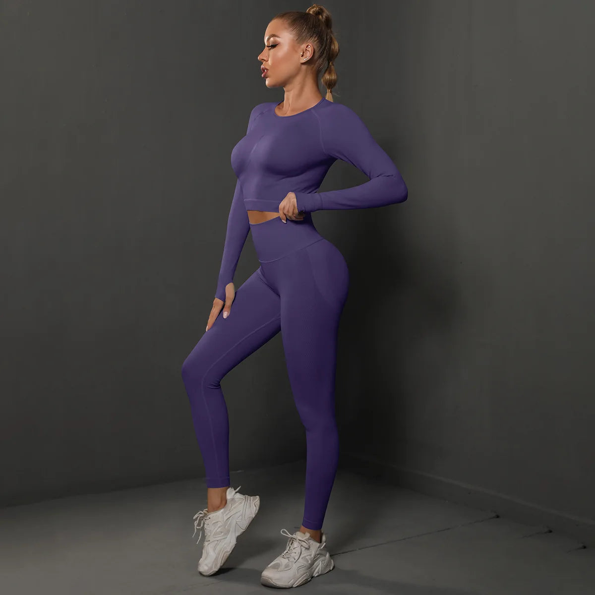 ActiveFit Seamless Gym Set – Long Sleeve