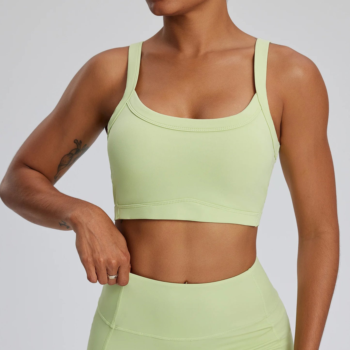 Padded Sports Crop Top – High Support for Yoga & Gym (Multi Colors)