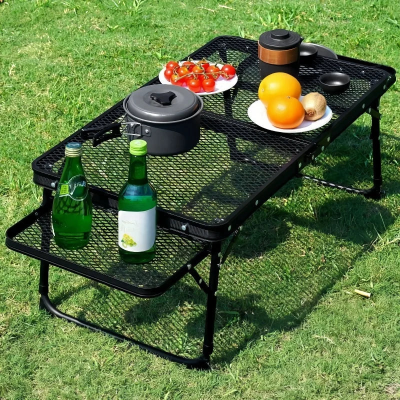 Portable Folding Camping Table – Lightweight Picnic & BBQ Mesh Table