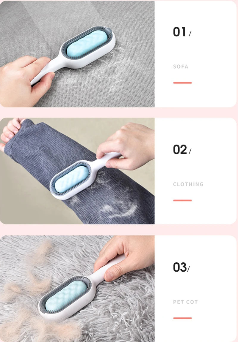 Pet Hair Removal Brush with Wipes – Easy & Efficient Cleaning for Cats & Dogs