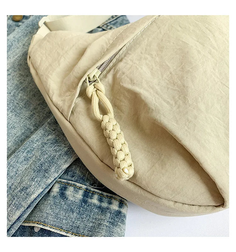 Casual Nylon Shoulder Bag for Women – Large Capacity Everyday Crossbody
