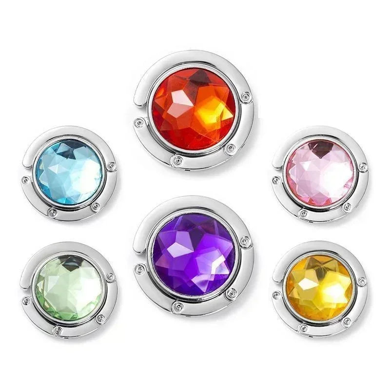 Foldable Crystal Bag Hook for Table