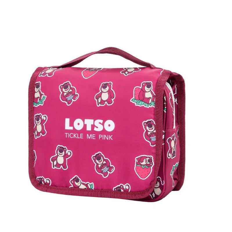 Lotso Cartoon Makeup Bag – Waterproof Travel & Storage Cosmetic Pouch