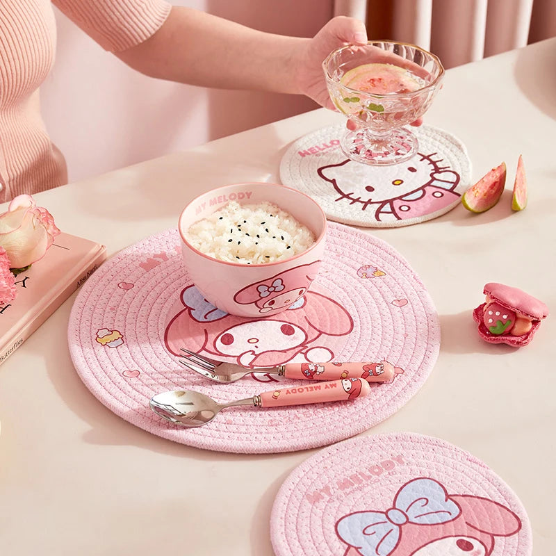 Cartoon Placemat & Coaster Set