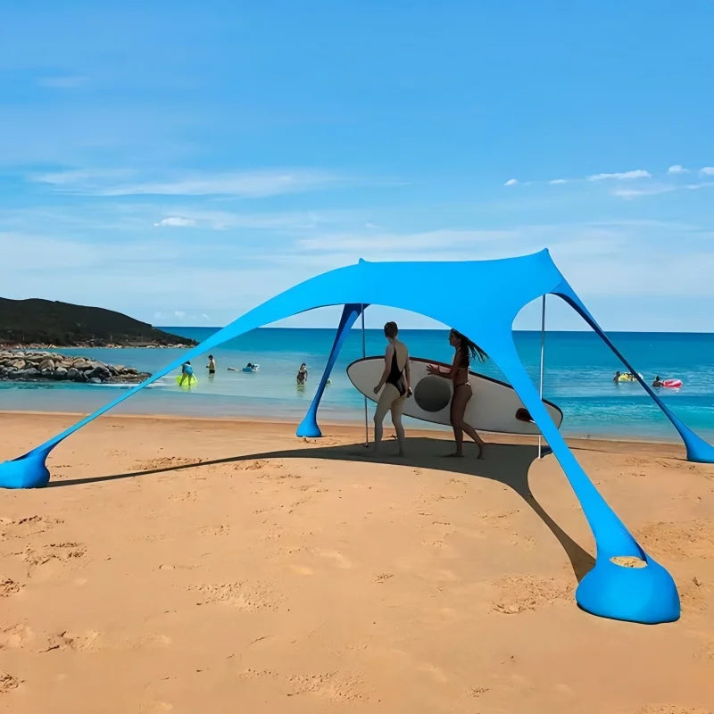 Portable Beach Tent – UV Protection Sunshade for 3-4 People