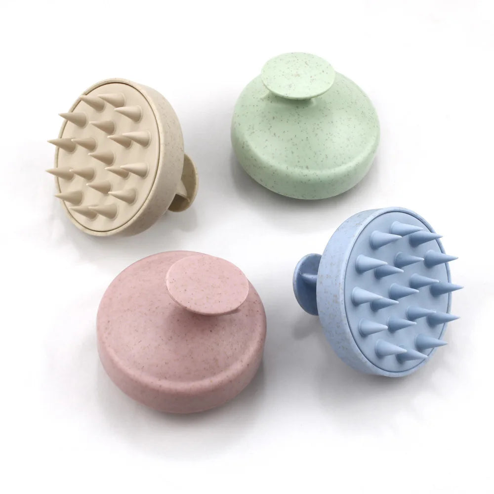 Silicone Scalp Massager Shampoo Brush – Hair Washing & Head Scrubber Tool