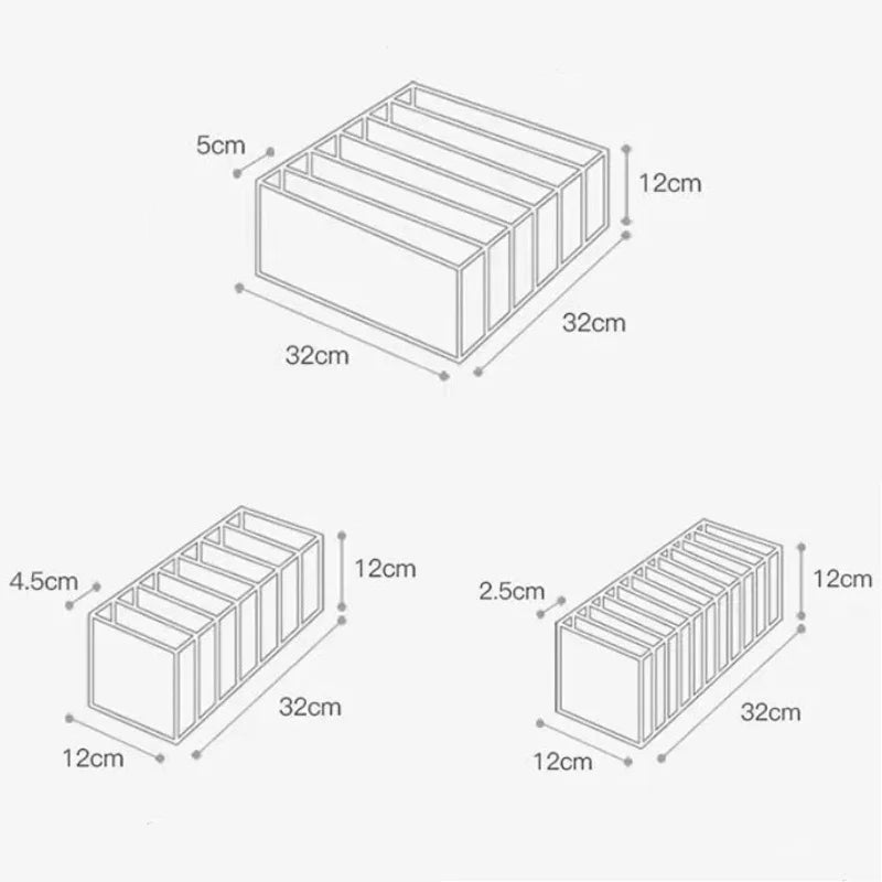 Foldable Mesh Drawer Clothes Organizer