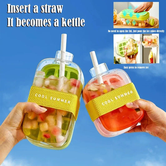 Fruit Infuser Juice Bottle with Strainer & Drinking Spout