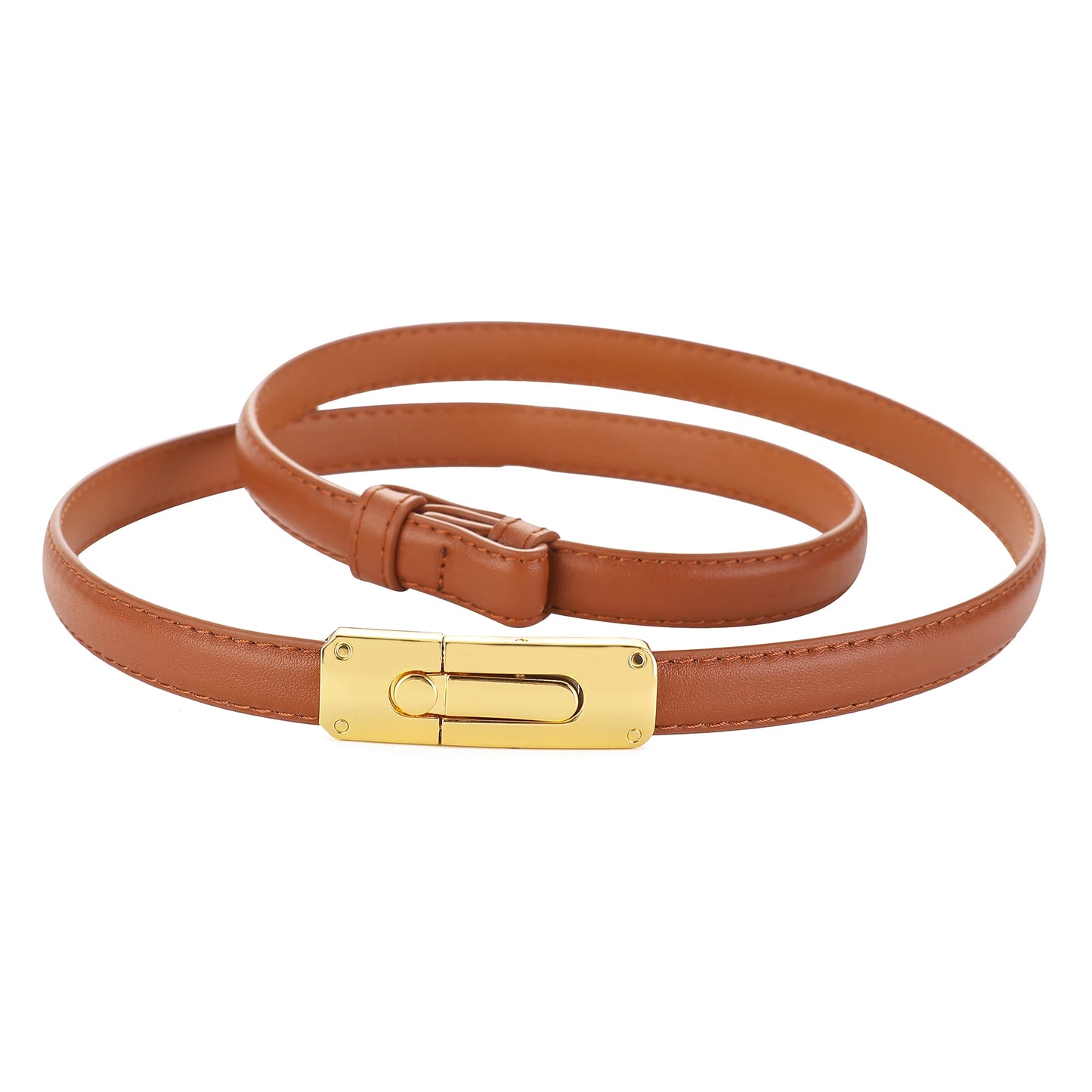 Elegant Thin Leather Adjustable Belt