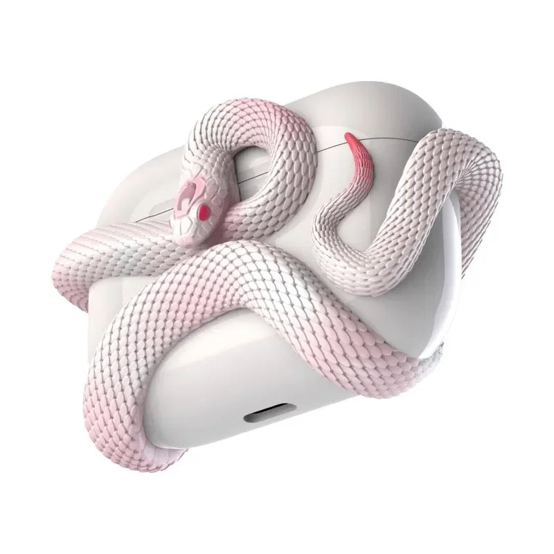 Luxury Snake Design AirPods Case – Bold Elegance