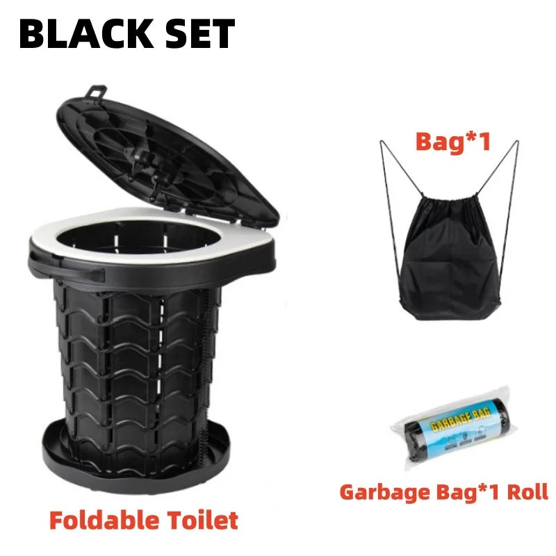 Portable Folding Camping Toilet Seat – Lightweight & Outdoor-Ready