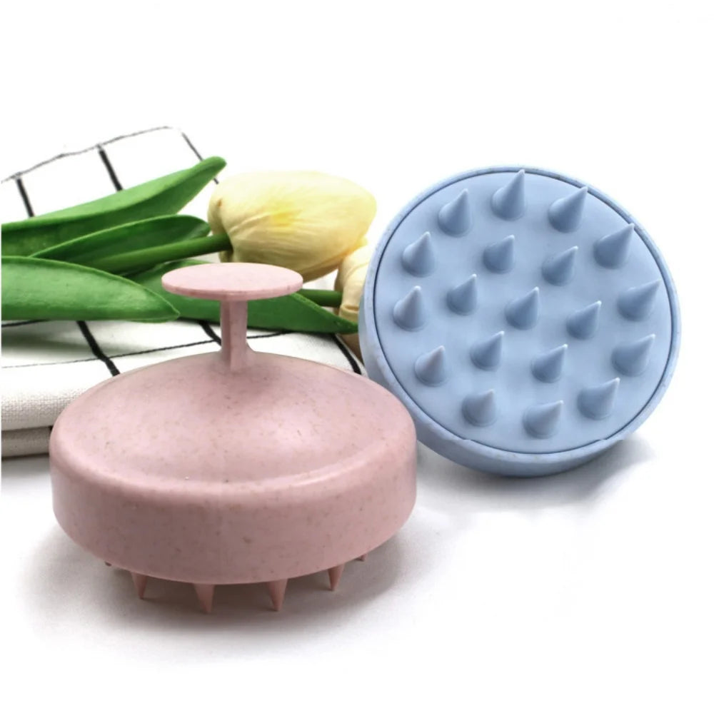 Silicone Scalp Massager Shampoo Brush – Hair Washing & Head Scrubber Tool
