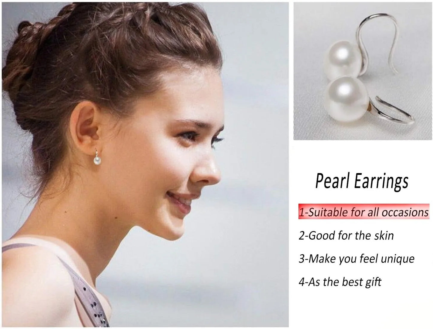 Classic Pearl Drop Earrings – Gold or Silver Plated