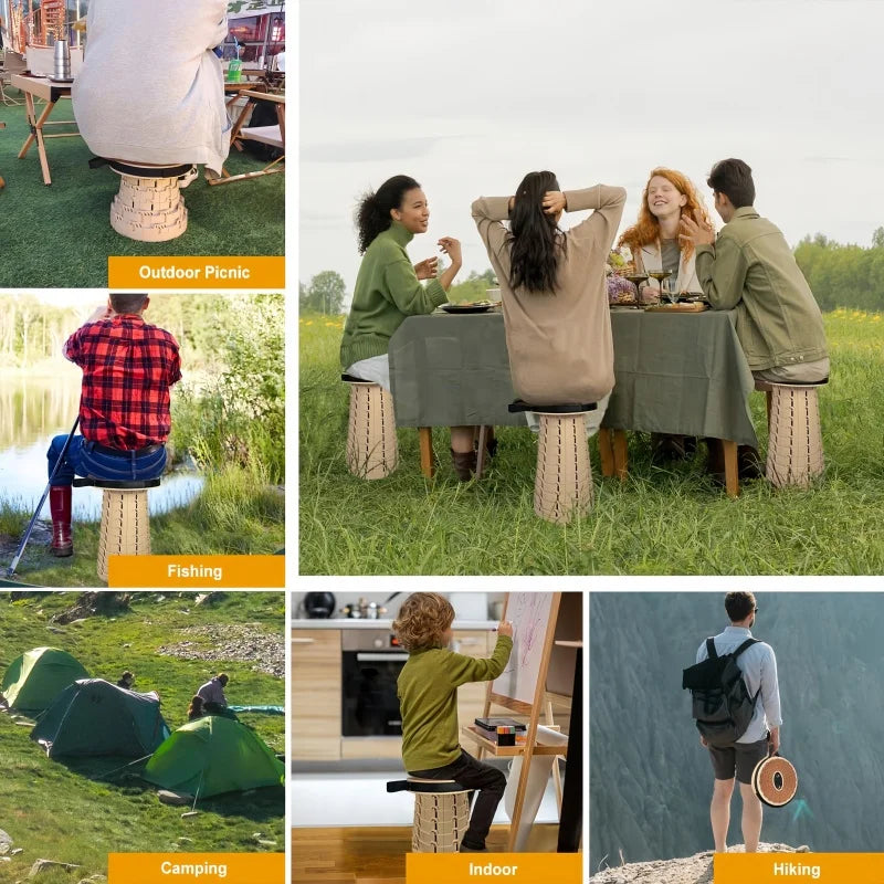 Ultralight Portable Folding Stool – Adjustable Outdoor Travel & Picnic Chair