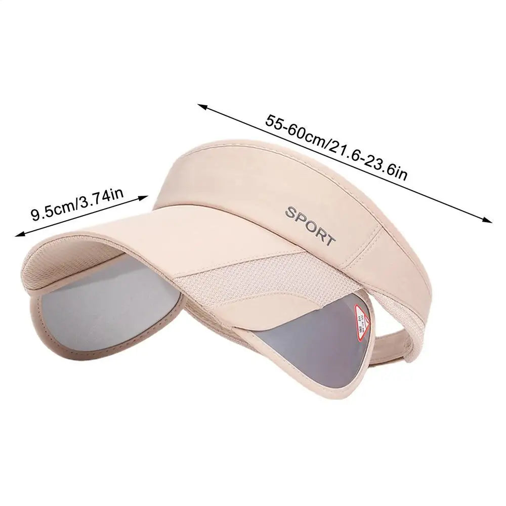 Women's Sport Sun Visor Hat – UV Protection for Running, Golf, Tennis & Outdoor Activities