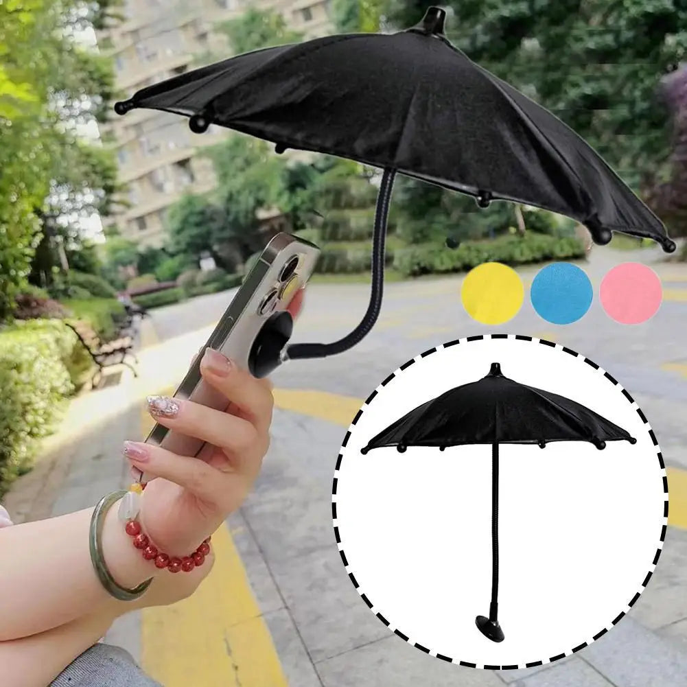 Magnetic Phone Umbrella – 360° Sunshade Cover for iPhone & Android