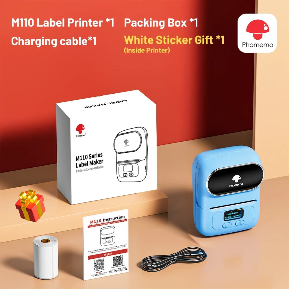 Phomemo M110 Portable Label Printer – Inkless Thermal Printing