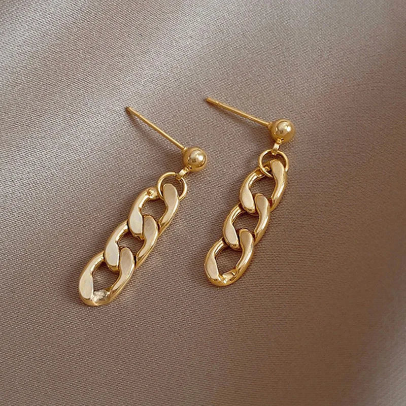 Chic Metal Chain Earrings – Trendy Multi-Style Collection