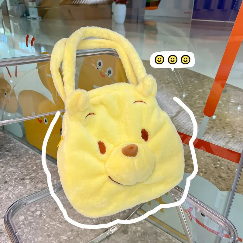 Disney Winnie The Pooh Cartoon Shoulder Bag – Cute Plush Handbag