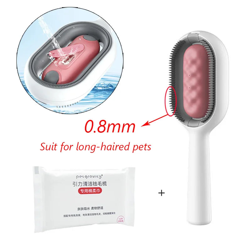 Pet Hair Removal Brush with Wipes – Easy & Efficient Cleaning for Cats & Dogs