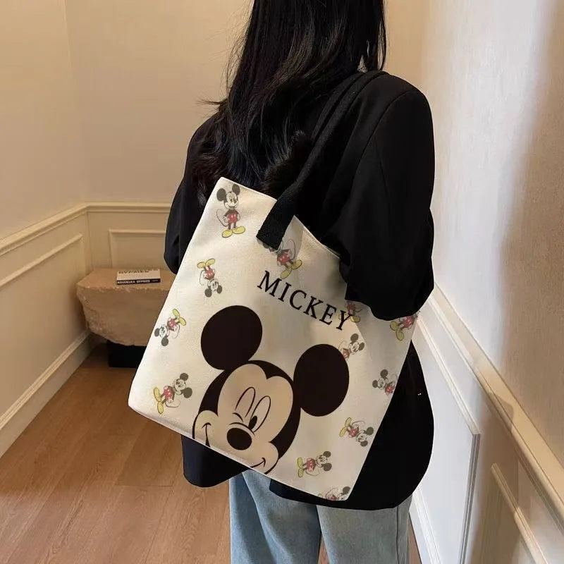 Mickey & Friends Canvas Tote Bag – Spacious, Stylish & Practical