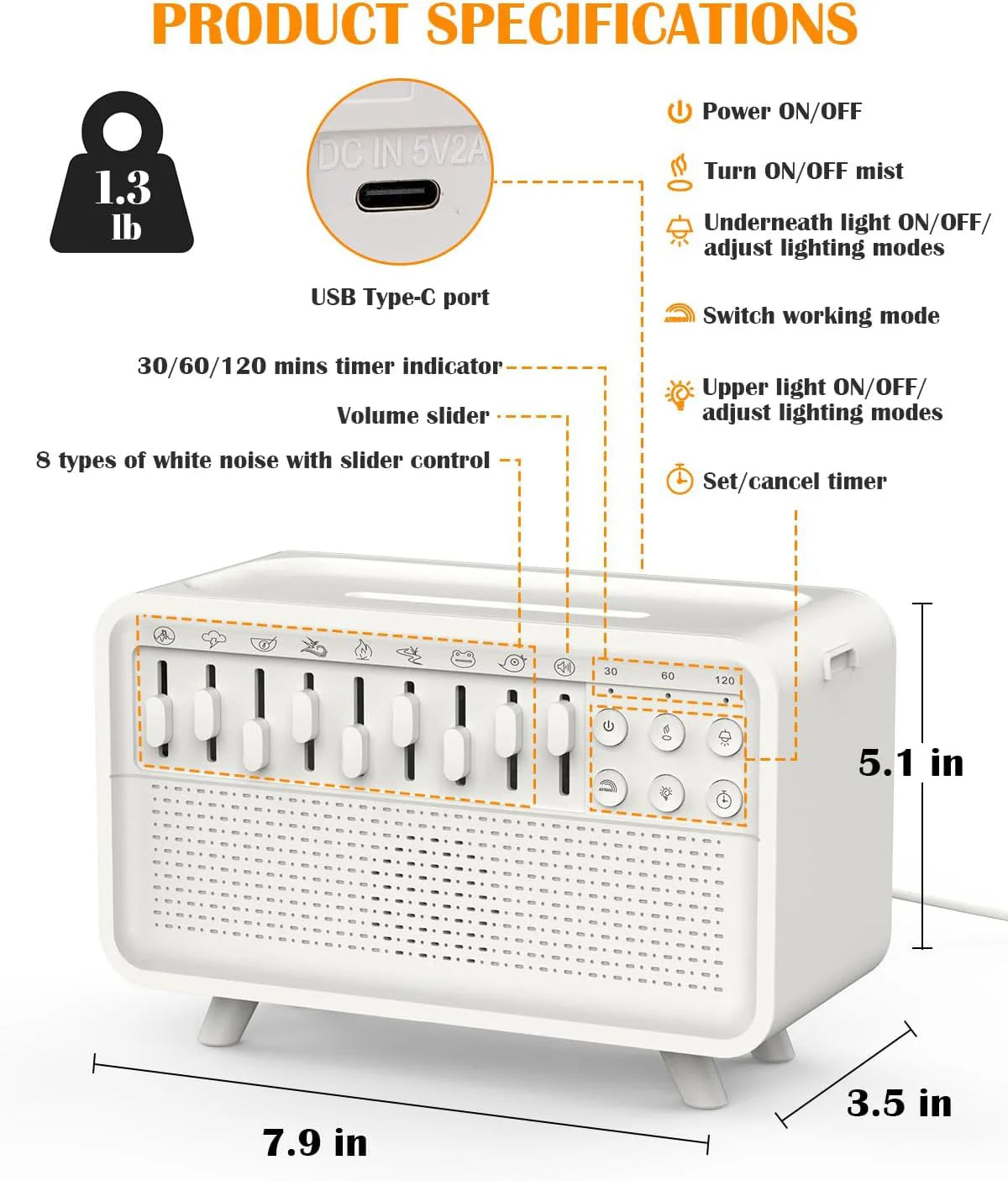 FlameSound Pro Sleep Machine