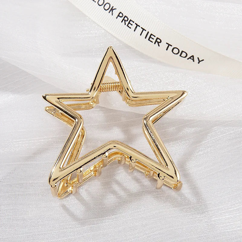 Hollow Star Metal Hair Claw