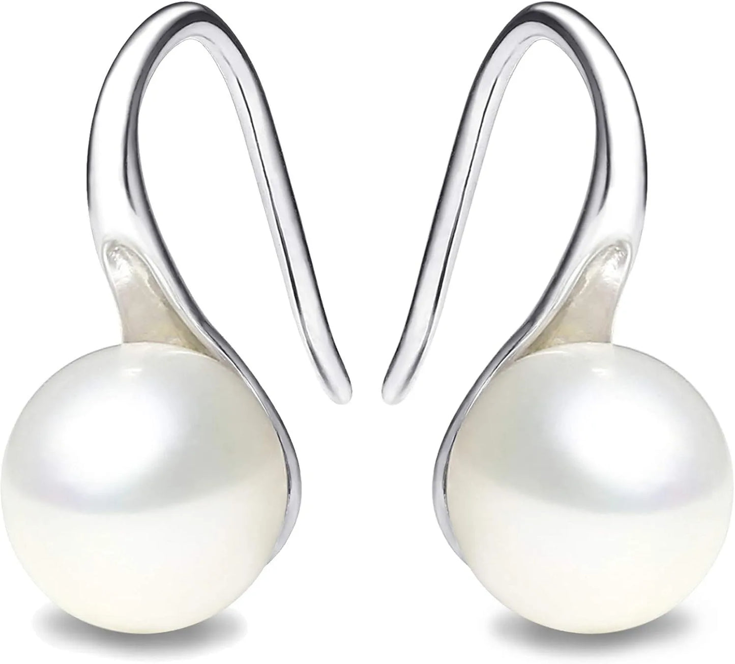 Classic Pearl Drop Earrings – Gold or Silver Plated
