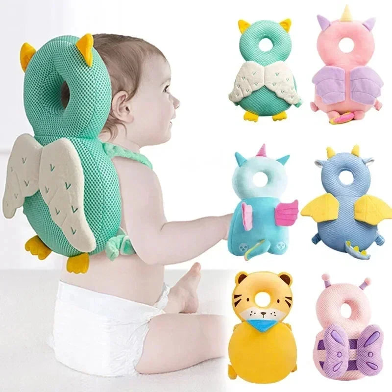 Baby Head Protector Pillow – Cartoon Angel Wings Safety Cushion