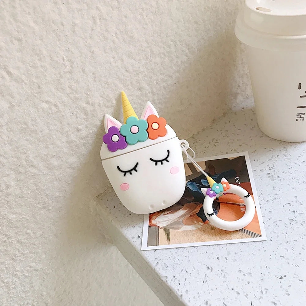 3D Cartoon AirPods Case – Playful Variety of Designs