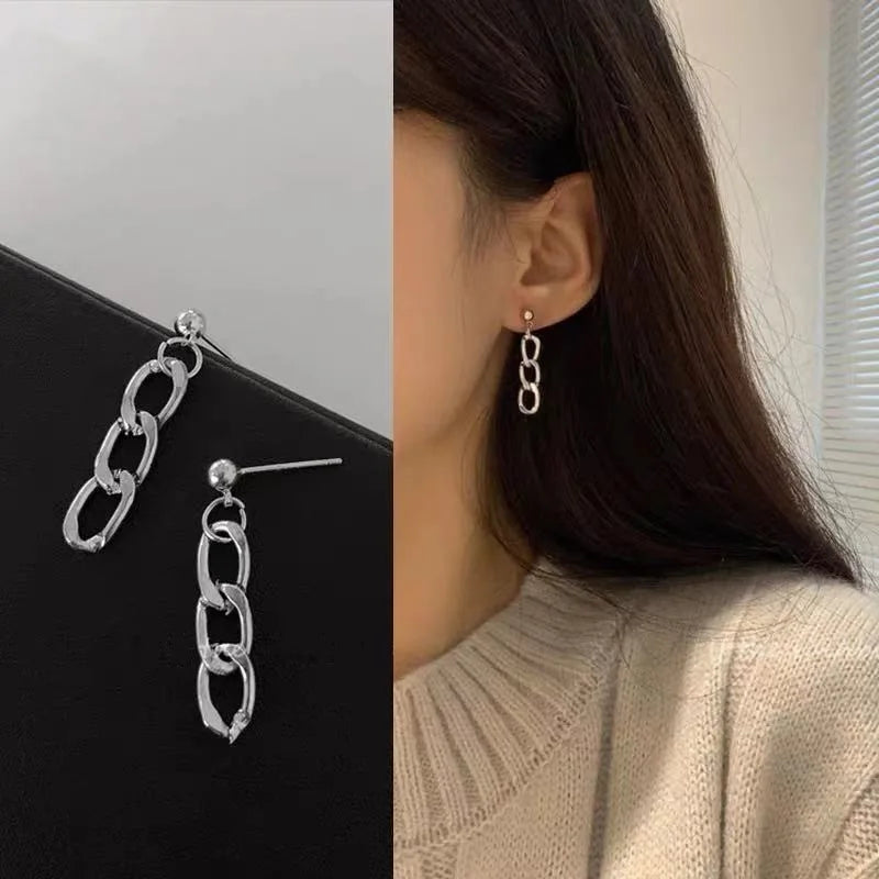 Chic Metal Chain Earrings – Trendy Multi-Style Collection