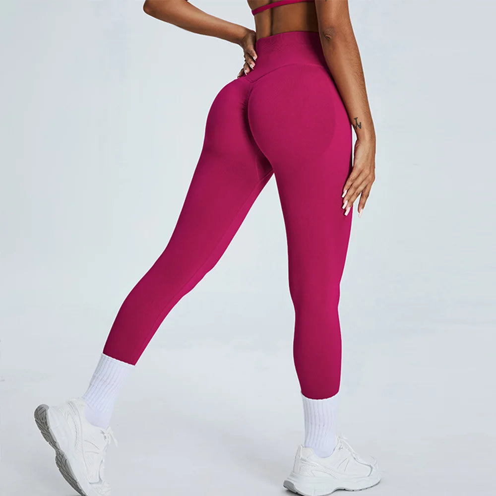 Seamless High-Waist Push-Up Leggings – Multi Colors