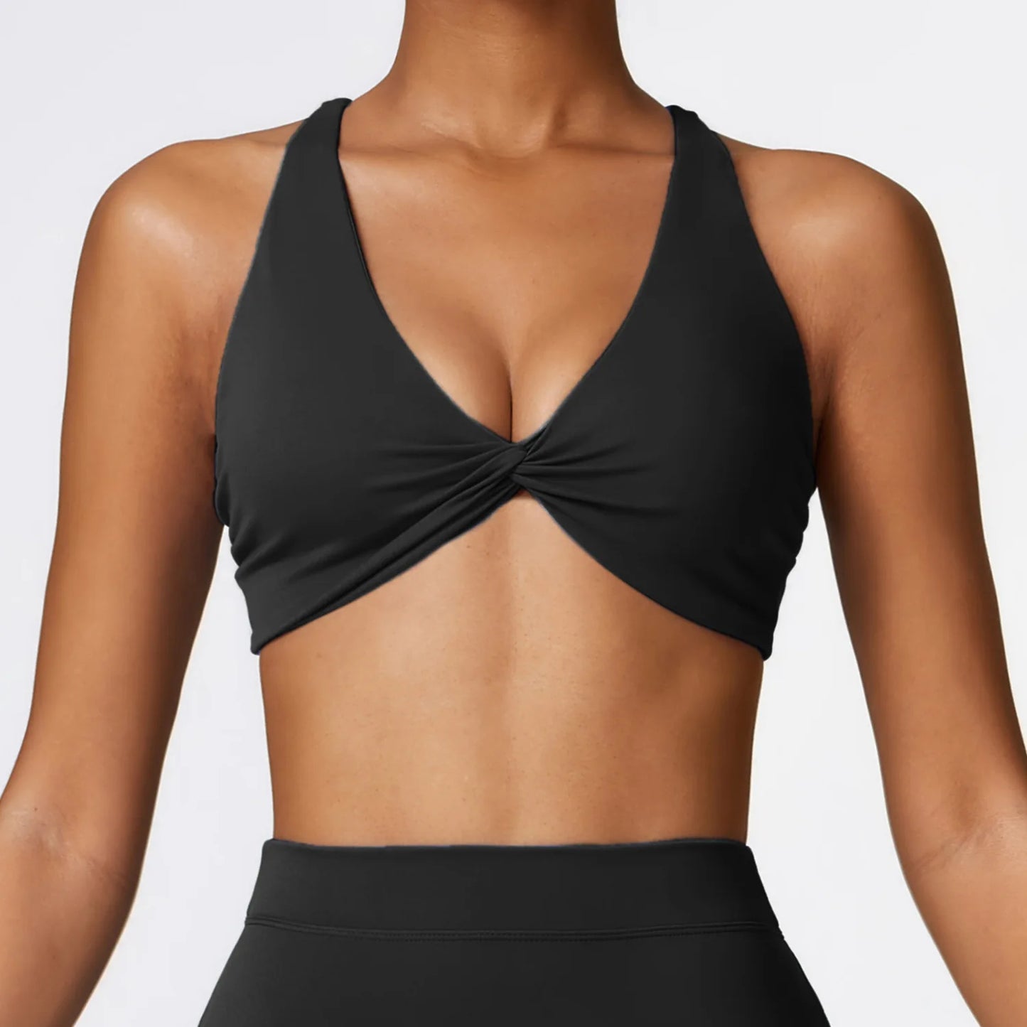Women’s Cross-Back Push-Up Sports Bra – Breathable Crisscross Fitness Top (Multi Colors)