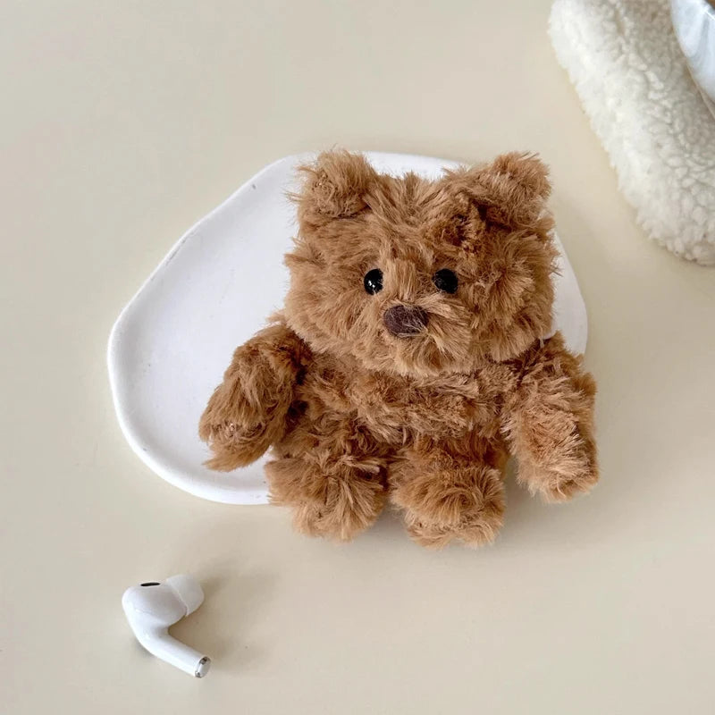 Plush Brown Bear AirPods Case – Cozy & Soft Teddy Style