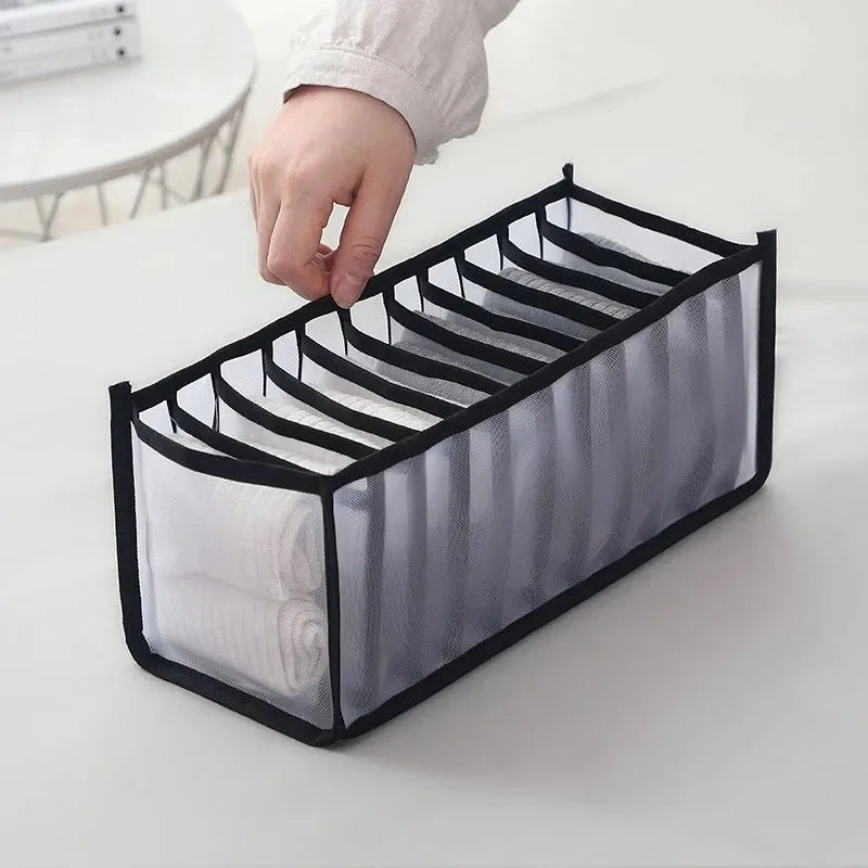 Foldable Mesh Drawer Clothes Organizer