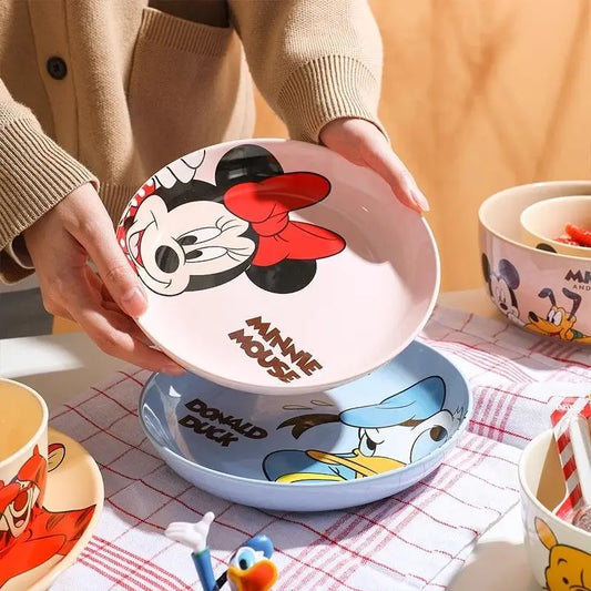 Disney Ceramic Children’s Dinner Plate – Heat Resistant Cartoon Design