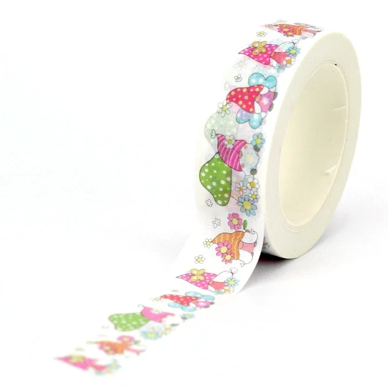 Cute Cartoon Washi Tape – Decorative Adhesive Roll (10M)