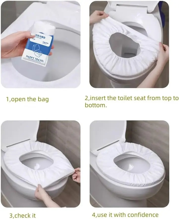 Disposable Toilet Seat Covers – Hygienic Travel & Public Restroom Protection