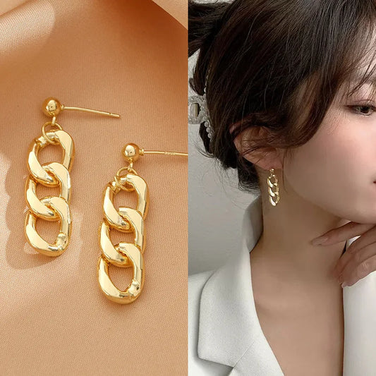 Chic Metal Chain Earrings – Trendy Multi-Style Collection