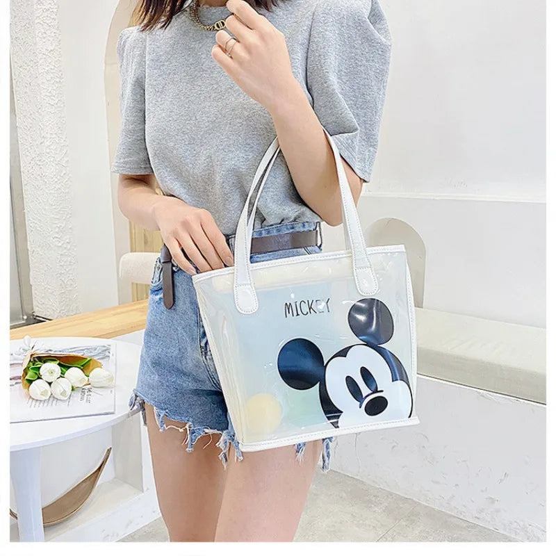 Mickey Mouse Transparent Tote Bag – Stylish & Trendy Design