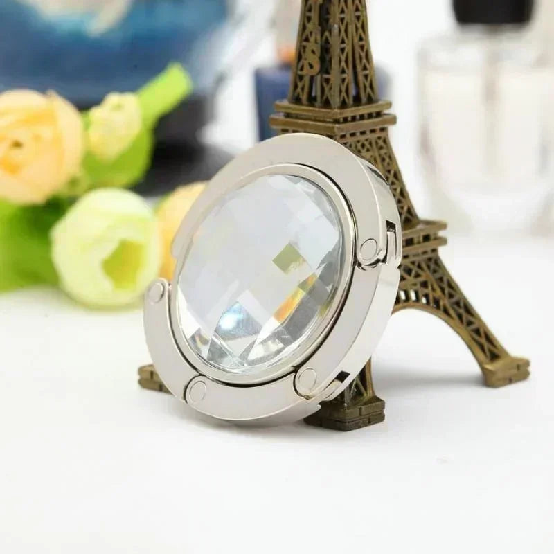 Foldable Crystal Bag Hook for Table
