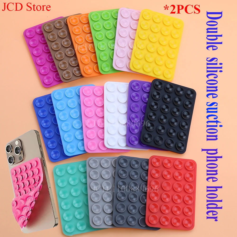 Double-Sided Silicone Phone Grip Pad – Universal Anti-Slip Suction Holder
