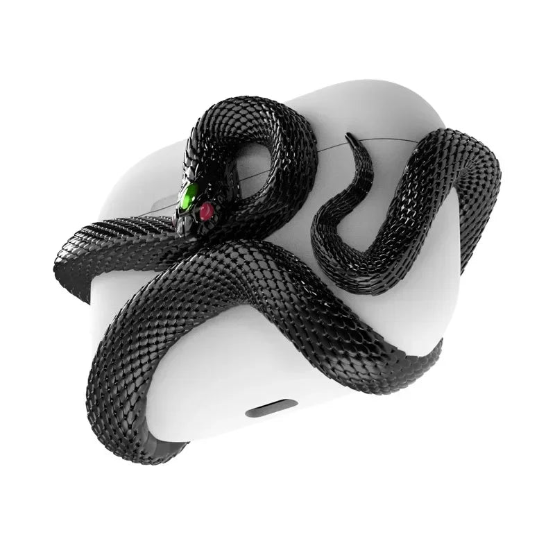 Luxury Snake Design AirPods Case – Bold Elegance