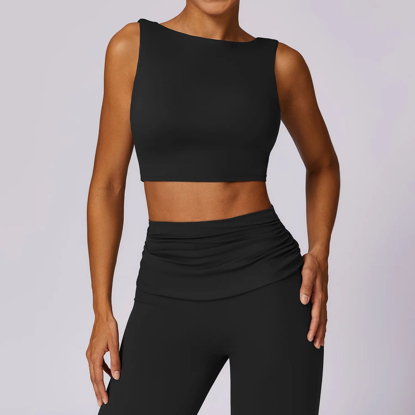 Push-Up Sports Crop Top for Women – Shockproof Support (Multi Colors)